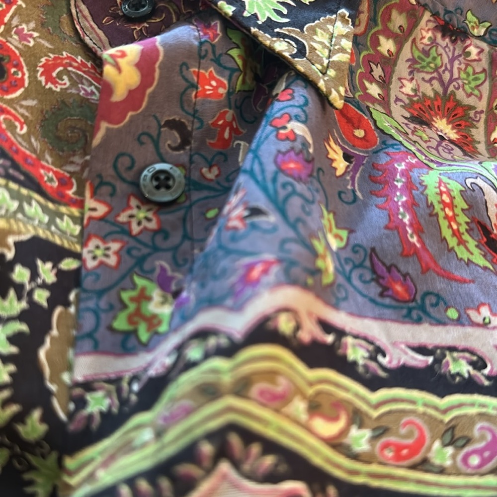 Etro Multi Colored Button Down Shirt With Paisley… - image 7